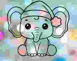 Christmas Elephant Cookie Cutter