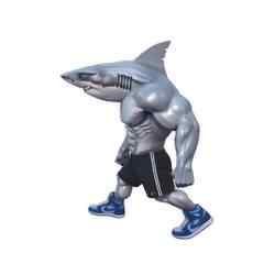 A two‑legged shark in retro Nikes named Tralalero Tralala