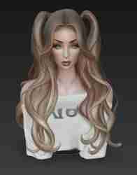 Barbie doll, doll head, mannequin, face, human face, anime, hairstyle, decoration, bust, chain, beautiful hairstyle, makeup face.