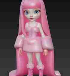 Barbie Doll figurine, girl, beautiful girl, doll, female doll, doll in dress, shoes and with long hair