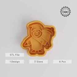 Grim Reaper Cookie Cutter & Stamp Set, Fondant Shape Tools, Small/Medium/Large, Halloween Character Design