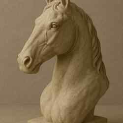 horse Statue STL File for 3D Printing