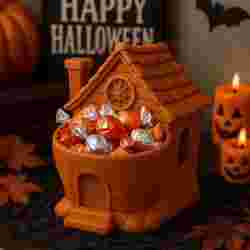 Haunted House Halloween Candy Bowl – 3D Printable Treat Holder