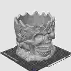 halloween skull bowl / cuenco de calavera halloween