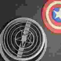 Captain America's shield cookie cutter