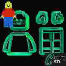 CORTADOR PERSONAGEM LEGO - 6cm