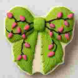 Green Minch Bow, BATH BOMB MOLD , Hybrid Mold