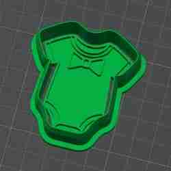 Baby Rompers Cookie Cutter