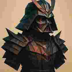 Samurai Bust Statue STL File for 3D Printing