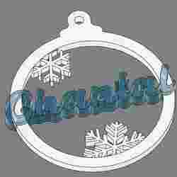 STL file - Personalized two-tone place card (parties & events) : Chantal .