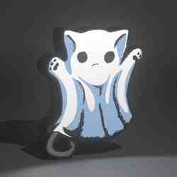 ghost kitten lightbox / gatito fantasma lightbox