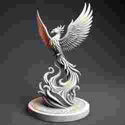 Phoenix Rising from Flames