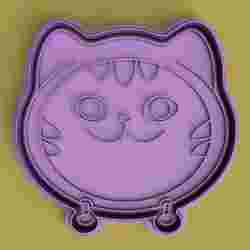 GABBY'S DOLLHOUSE COOKIE CUTTER - dj cat - gato dj