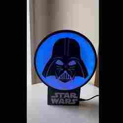 Printable Charm Interchangeable Lamp Back & Stand. Night light, homeware, characters,