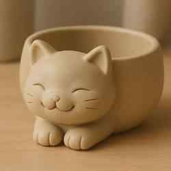 Kitten Flowerpot