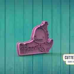 Birthday Dino Cookie Cutter M3