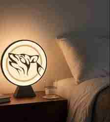 Printable Charm Interchangeable Lamp Plate Howling Wolf