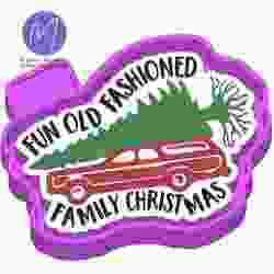 Fun Old Fashioned Family Christmas Freshie STL Mold Housing