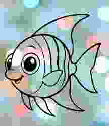 Angel Fish Cookie Cutter
