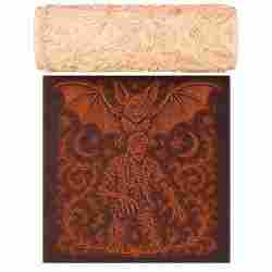Zombie & Bat Halloween Texture Roller STL File – Spooky Clay Tool for Pottery, Fondant and Crafts