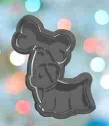 Halloween Ghost Dog With Balloon Bone Cookie Cutter