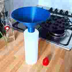 Funnel for pancake (poffertjes) squeeze bottle
