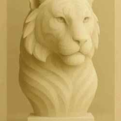 Tiger Head – Handcrafted Clay-Style STL for 3D Printing