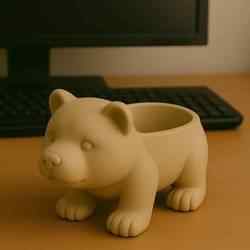 Bear Planter – Cute 3D Printed Flower Pot for Nature & Animal Lovers
