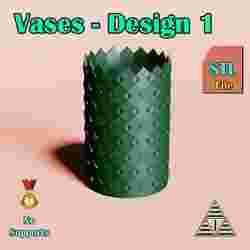 Cubic Wall Vase – Geometric 3D Printable Design | Vase Series 1