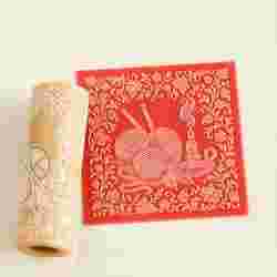 Knitting & Candlelight Texture Roller STL File – Cozy Clay Roller for Pottery, Fondant and Crafts