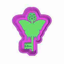Butterfly Key STL File | Fantasy Mold Master for Resin | Clay | Jesmonite | Silicone Mold Making | 3D Printing | Decorative Ornament