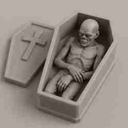Sleeping Zombie Coffin