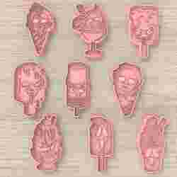 HALLOWEEN COOKIE CUTTER ICE CREEM