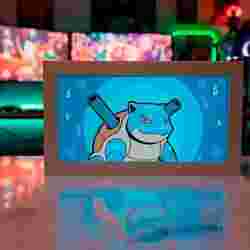 Pokemon Blastoise Lightbox Led Lamp