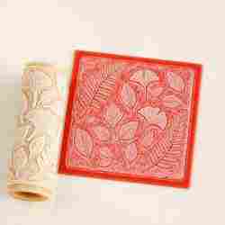 Fossil Leaves Texture Roller STL File – Prehistoric Leaf Roller for Clay, Pottery, Fondant and Crafts
