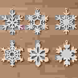 Christmas ornaments - (flakes)