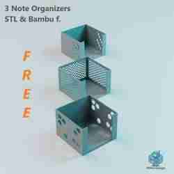 3 Premium Paper Note Organizers – Free 3D Print Files