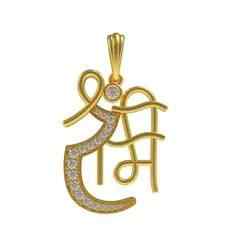 00034 Shree Ram Diamond Pendant