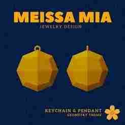 05. Deltoidal Icositetrahedron - Charm of Symmetry – 3D Print File for Catalan Keychain & Pendant - Catalan Solids Keychain - Archimedean solids Pendant - Sacred Geometry Fashion Statement - Polyhedra Math Art