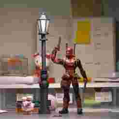 1:12 scale lamp post / street lamp for 6" action figure