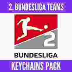 2. Bundesliga Football Teams - Keychains Pack