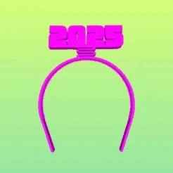 2025 New Years Springy Headband - Bold Style