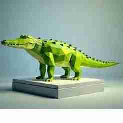 2270 Low Poly Crocodile - Full-Body 3D Model, pug, dachshund, poodle, cat, monkey, bear, beagle, crocodile, lion, fox, bull terrier, pomeranian, galgo, wolf, doberman pinscher, newfoundland, elephant, rooster, german shepherd