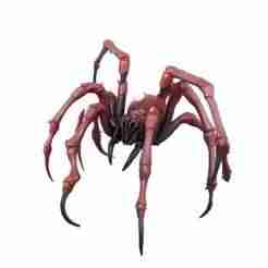 2404 Mutant Spider - Color 3D Model, Halloween, magic, spider, mask, gnome, gorgon, wild, bat, monster, mutant, fair, witch, werewolf, horror, beast, mutant spider, skeleton, skull