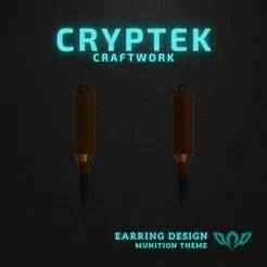 27. 6.5 PRC (Precision Rifle Cartridge) - Hornady - Precision Perfected: 6.5 PRC Hornady Ammo Earring 3D Print File - Military Ammunition Necklace - Rimfire Cartridge type Ammunition