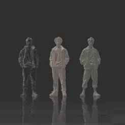 🏙️ 3 Pack Set - Asian young men urban style | 3 Pack Set - Asian young men urban style