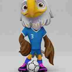 3D Keychain Clutch the Bald Eagle – FIFA World Cup 2026 Mascot (Articulated Neck)