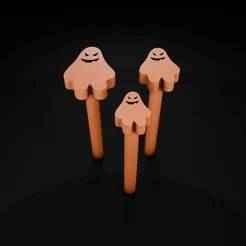 3D model for Halloween pointillism (Gost 3) - Artistic Stencil