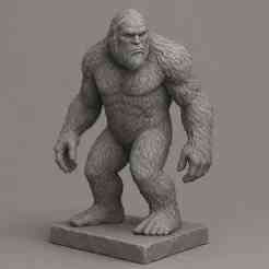 3D Printable Bigfoot Statue – Cryptid Mythical Creature Sculpture