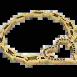 3D Printable Heart and Chain Bracelet